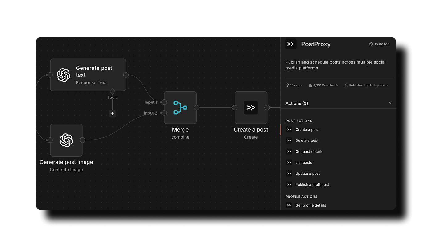 n8n, Zapier, Make, Needle and more