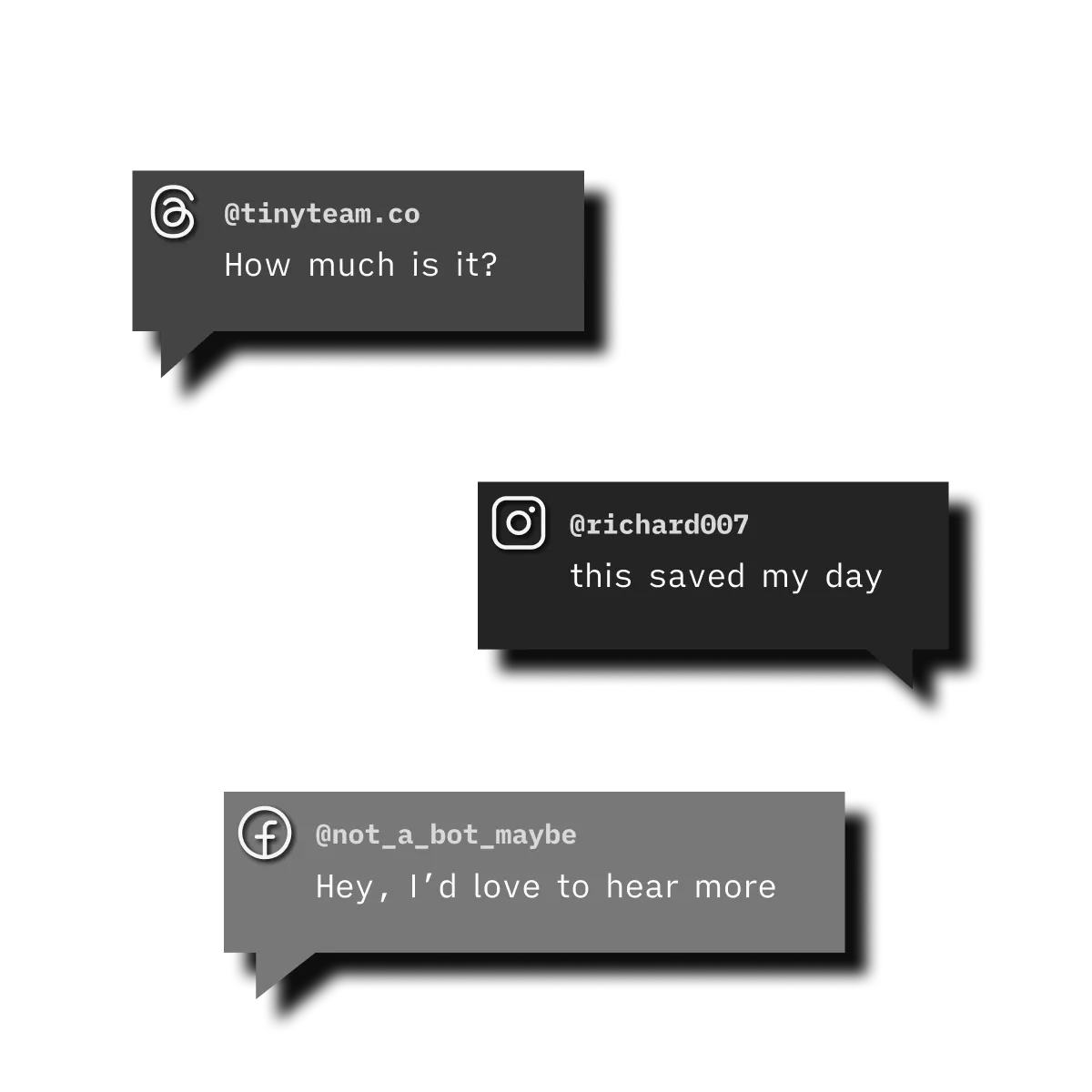 Comment bubbles in Postproxy