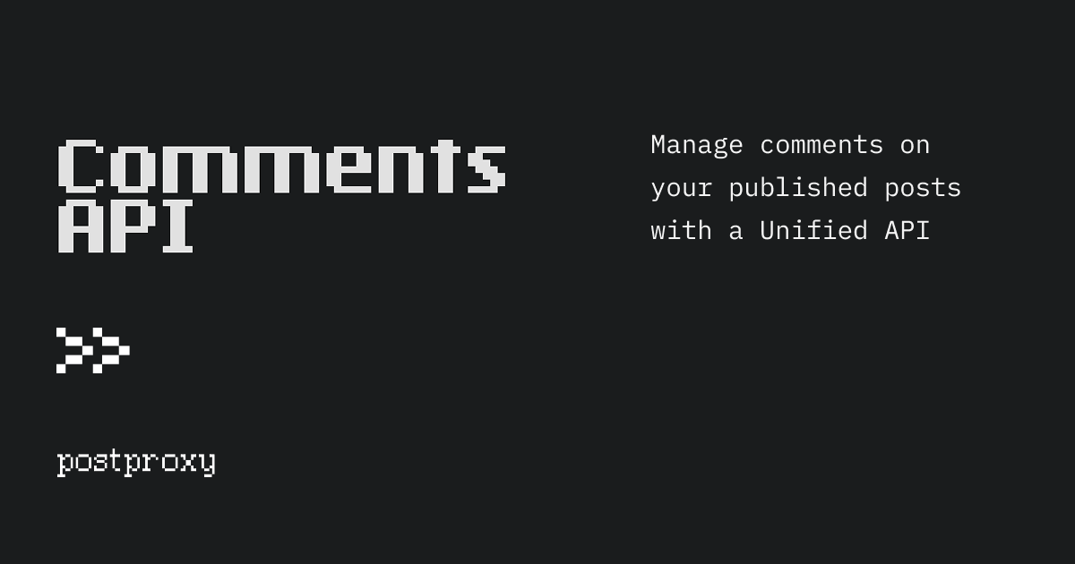 Social Media Comments API: List, Reply & Hide